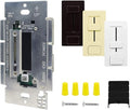 HitLights 60W LED Driver and Dimmer Switch Single Integrated Unit, EZDim 120V AC to 24V DC, Wall Dimmer Switch Compatible with Most Solid Color 24VDC Tape Lights and Fixtures, UL Listed