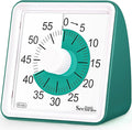 Secura 60 Minute Essential Visual Timer for Kids, Countdown Clock Timer for Special Education, Classroom, School, Desk, Home, Office, Silent Non-Ticking Time Management Tool (Dark Green & Dark Green)
