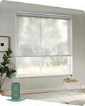 Yoolax Motorized Blinds App Control, Light Filtering Motorized Shades for Windows, Cordless Automatic Roller Shades for Bedroom Living Room Office(Light Filtering Linen Beige, 30" W x 72" H)