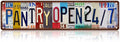 Vintage Pantry Wall Decor Street Signs Home Bar Coffee Metal Tin Signs 16 x 4 Inches
