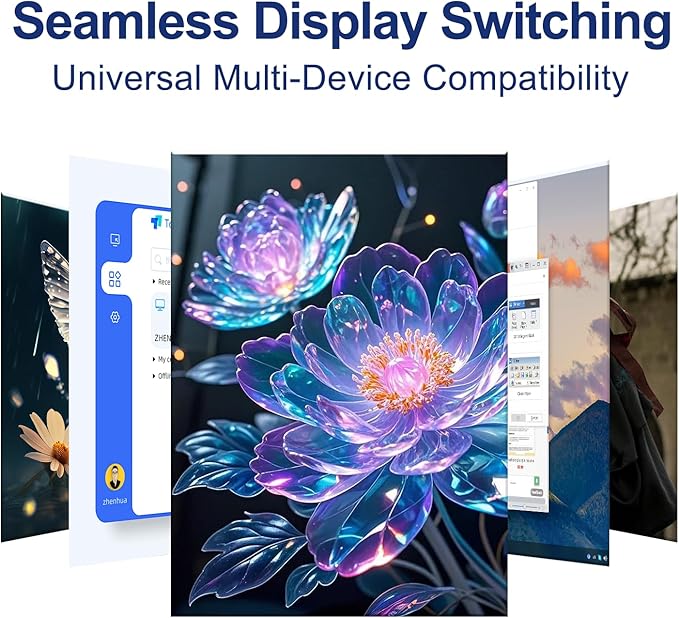 Arector Bi-Directional DisplayPort 1.4 Switcher, 3 in 1 Out 8K DP Switcher Box Supports 8K 30Hz / 4K 120Hz Compatible with TVs Monitors Laptops PC Projectors etc