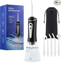 ZUAMEGURechargeable Water Flosser for Teeth Cleaning - Designed for Teeth, Portable Oral Irrigator, IPX7 Waterproof, Includes 5 Professional Tips - Ideal for Daily Oral Care and Family Travel Use