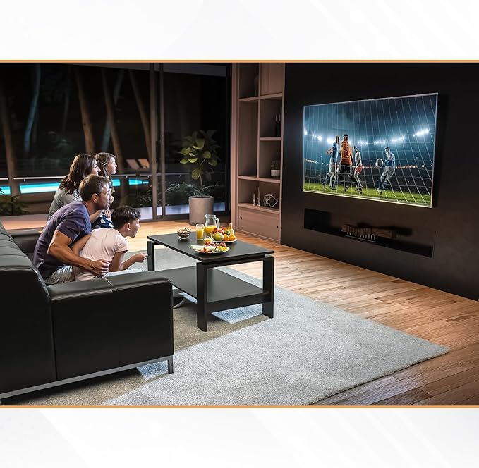Ultra Slim Tilt TV Wall Mount Bracket for Samsung QET 75" Class 4K UHD Commercial LED Display - QE75T - Low Profile 1.7" from Wall, 12° Tilt Angle, Easy Install