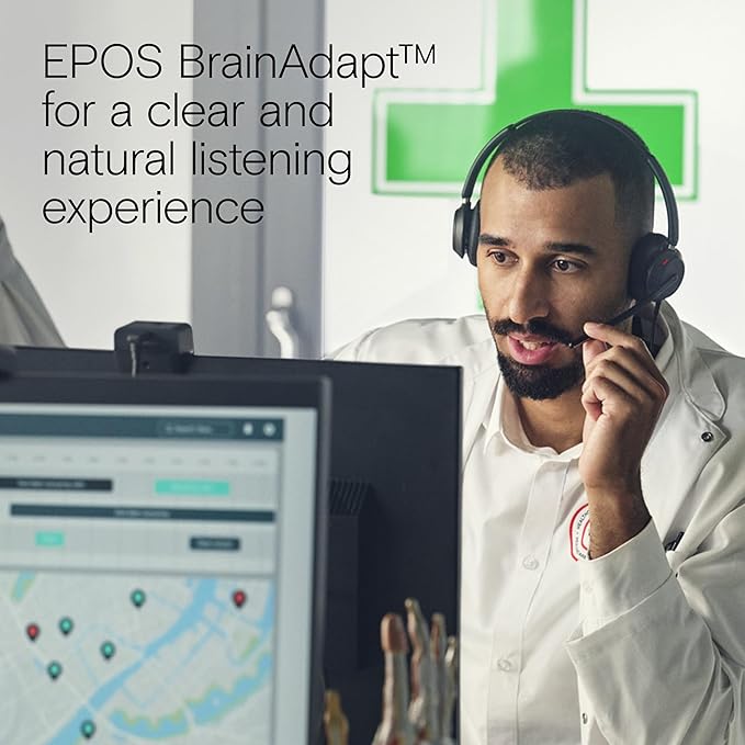 EPOS Impact 730 Mono Wired USB C and USB A Headset with Noise-Canceling Mic, in-Line Controls, High-Performance Audio, Comfortable Fit for Business Calls, Work from Home & Office Use