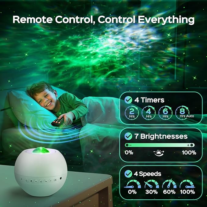 One Fire Galaxy Projector 360 Modes+15 White Noise+Bluetooth Star Projector Valentines Day Gifts Decorations Birthday Gifts Night Light Lava Lamp Teen Girl Gift for Teen Boy Gift Room Decor Led Lights