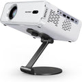 Aurzen Projector Foldable Stand, Ultra-Compact with Easy Setup, 180° Rotation, Compatible with TMY, HAPPRUN, Yaber, Epson & Most Projectors (¼-Inch Screw, Only Stand)