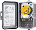 DEWENWILS 24-Hour Mechanical Timer Switch - 120VAC SPST, 2HP 40A, Metal Enclosure, Heavy Duty, Manual Override, Ideal for Pool Pump, Water Heater, Lights and Fans, Weatherproof, ETL Listed, Gray