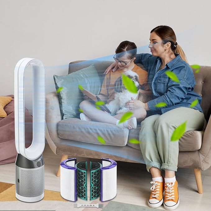 Katerelis Replacement True Filter for Dyson TP04 TP06 TP07 TP09 TP10 HP04 HP06 HP07 HP09 HP10 PH01 PH02 PH04, Fan Sealed Two Stage 360 System Pure Cool - Activated Carbon