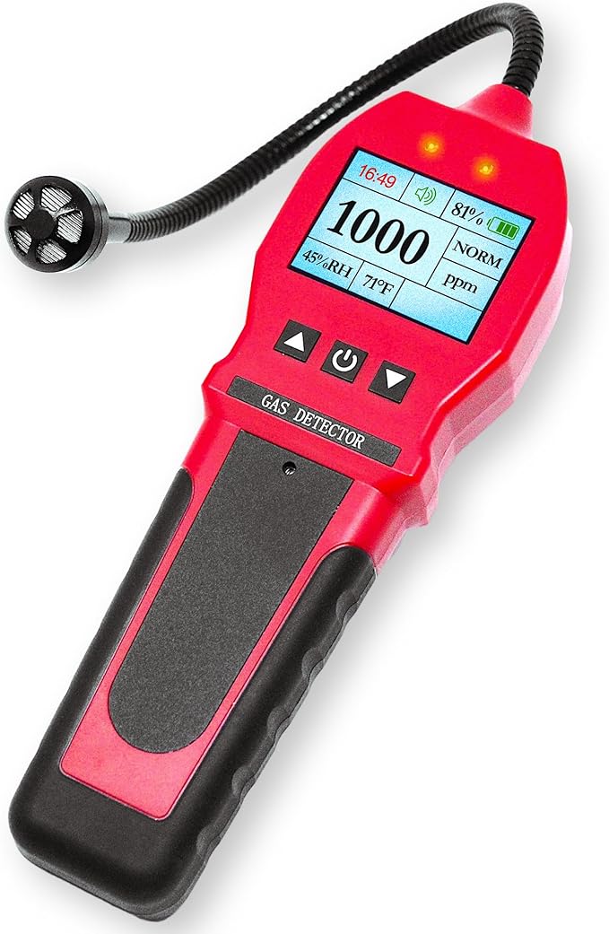 Gas Leak Detector by Forensics | 0-10,000ppm | Natural Gas, Propane, Methane & Combustibles | Super Fast 1 Second Response