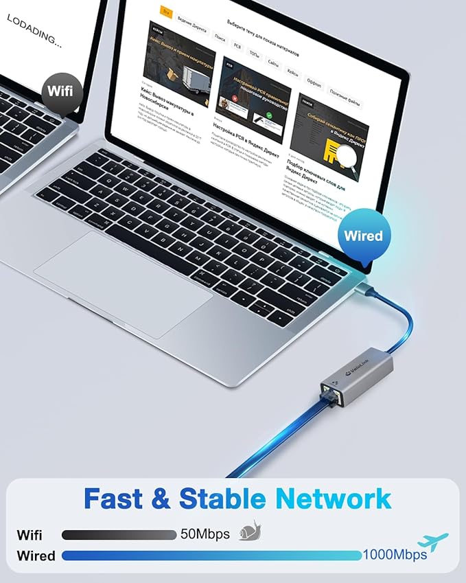 USB a to ethernet Adapter,USB gigabit 1000Mbps Plug and Play with USB 3.0, Driver Free, RJ45 LAN Network Dongle Compatible with Nintendo Switch, Laptop, PC, MacBook, Windows, macOS, Linux