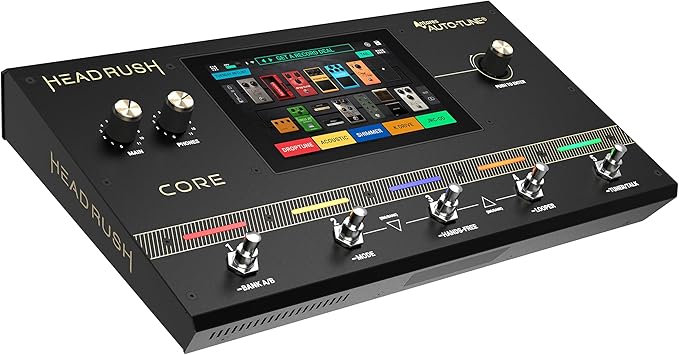 HeadRush Core - Guitar and Vocal Multi Core Effects Amp Modeling Processor with Cloning, Looper, Antares Auto-Tune, Wi-Fi, Touchscreen, and Bluetooth