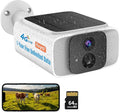 Kweiugfi 4G LTE Cellular Security Cameras Outdoor Wireless,365-Day Unlimited Data,No WiFi Security Camera Solar Powered,2K Color Night Vision,PIR Motion Sensor,2-Way Audio,Built in VSIM,64GB SD Card