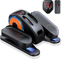GUGTTR Under Desk Elliptical Machine, Electric Elliptical Leg Exerciser for Seniors Fully Assembled, Quiet & Portable Electric Seated Pedal Exerciser with Remote Control & 12 Adjustable Speeds