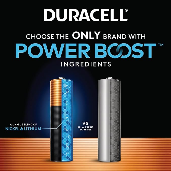 Duracell Coppertop AA Batteries with Power Boost Ingredients, 10 Count (Pack of 1) Double A Battery with Long-lasting Power, Alkaline AA Battery for Household and Office Devices