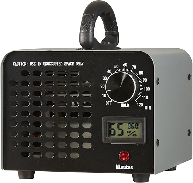 VEVOR Ozone Generator, 36000mg/h Ozone Machine, High Capacity Commercial/Industrial Ozone Generator Machine with 0-120 min Time Setting for Rooms, Cars