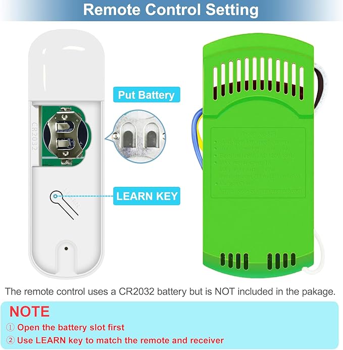99770 Ceiling Fan Remote Control Kit Replacement for Hampton Bay Harbor Breeze 99770 99813 99815 99384 99772 99122 99123 99600,3-Speed and Light Dimmer with Wall Mount