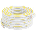 Mygatti Speaker Wire 50 FT, 16/2 Gauge Audio Speaker Wire, for Car Speakers Stereo, Home Theater, Automotive Wire, White Jacket with Yellow Polarity Marker, 16AWG CCA, 2 Conductors Electrical Wire