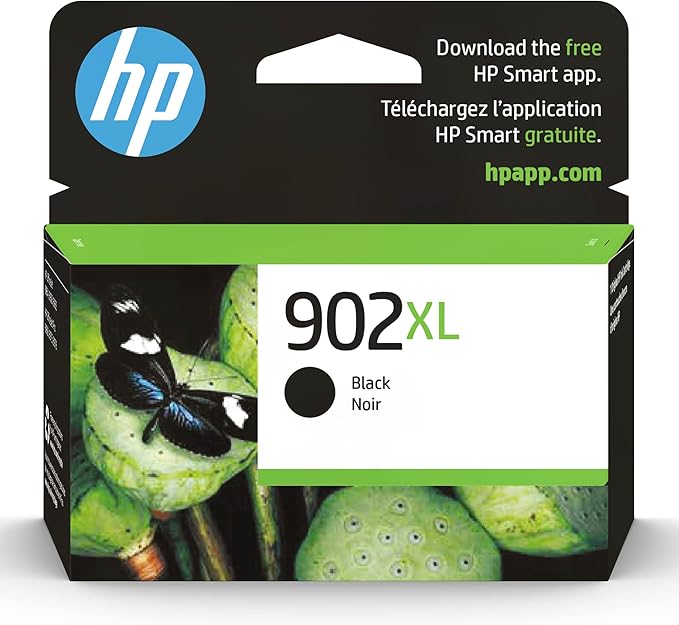 HP 902XL Black High-Yield Ink Cartridge Printers | Works with Printer Series: OfficeJet 6954, 6958, 6962, OfficeJet Pro 6968, 6975, 6978 | Eligible for Instant Ink | T6M14AN