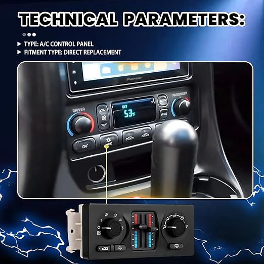 599-210XD Climate Control Module - Compatible with 2003-2009 Chevy Silverado/Avalanche/Suburban/Tahoe/Trailblazer, GMC Sierra/Yukon/Envoy, Cadillac Escalade