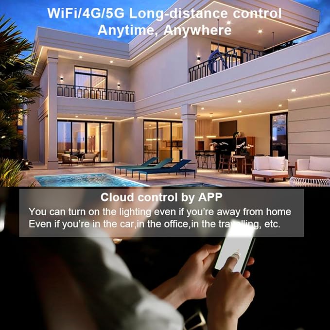 TUNICHX LED CCT Strip Color Temperature LED Strip Dual White 2700K-6500K 2.4 GHz WiFi Group Controller Alexa Google Home Compatible with WR02RF LM007 B2 FUT007 Mi-Boxer/Mi-Light CCT Remote