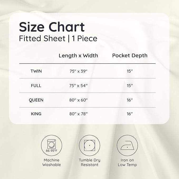 Bambaw 100% Viscose Derived from Bamboo Fitted Sheets King Size, Cooling Fitted Sheets King Size, 16’’ Deep Pocket, Breathable Bottom Sheet Only (Terracotta)
