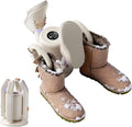 Sogee Boot Dryer, Shoe Dryer for Work Boots and Gloves, 2 * 24IN Retractable Hose with Timer, Rose Salt Remove Odor, Quiet Portable Shoe Dryer, Suitable for Ski Boots, Shoes, Gloves, Ivory, SH03