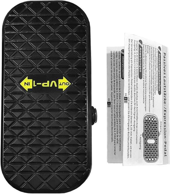 Btuty Volume Expression Pedal Expression EXP & Passive Volume 2-in-1 Dual Control Guitar Effects Pedal Silent Buffer Metal Chassis Stereo Interface for Guitar Bass