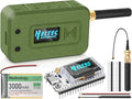 Meshnology 1 Set ESP32 Lo Ra V3 Module Board with 915 MHz Antenna + 3000mAh Battery + Case - WiFi Blue Tooth SX1262 CP2102 0.96” OLED Display Type C for Ar duino Mesh Tastic IOT (N35, Green)