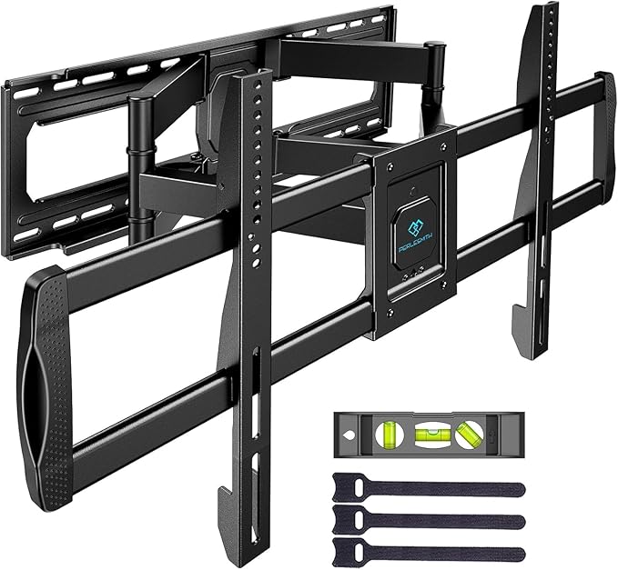 PERLESMITH Full Motion TV Wall Mount for 42”-97” TVs up to 165lbs, TV Mount Bracket with Dual Articulating Arms Swivel Tilt Extension, Max VESA 800x400mm, Fits 16”18” to 24" Studs, PSXFK1