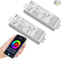 icever (2 Pack) 5in1 WB5 LED Controllers Bluetooth Control 2.4GHz Dimmable CCT RGB RGBW RGBCCT COB LED Strips - Compatible with Tuya App Echo Alexa Google Home Voice Control