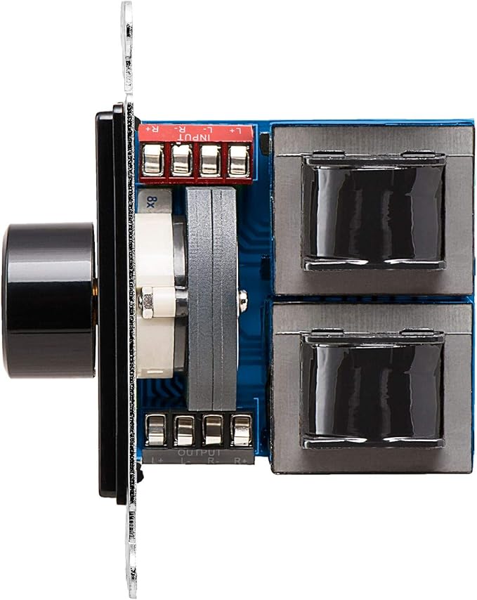OSD Audio 300W in Wall Volume Control Impedance Matching for Home Speakers, Rotary Knob Black SVC300