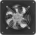 XUFOPLY 7 Inch Exhaust Fan, 110V 100W Wall Mounted Vent Fans 2600RPM Kitchen Bathroom Windows Fan Metal Extractor Fan for Attic, Garage, Window Ventilation (Black, 7 Inch)