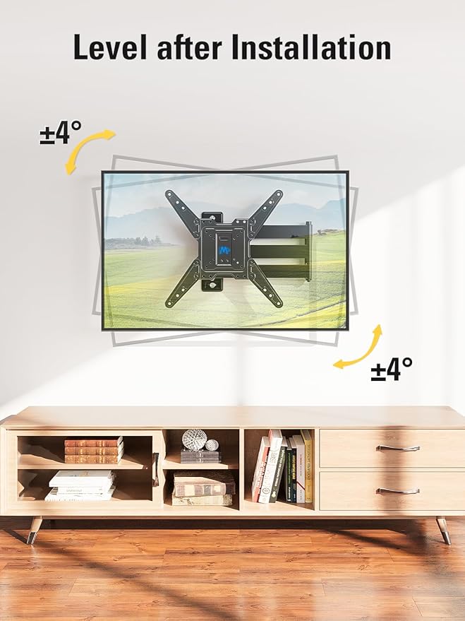 Mounting Dream Long Arm TV Wall Mount for Most 26-65 Inch TVs, 30 Inch Long Extension TV Mount Swivel and Tilt, Full Motion Wall Mount TV Bracket Fit Max VESA 400x400mm,Up to 99 lbs, MD2286-M