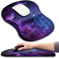 KUOSGM Mouse Pad Wrist Support, Ergonomic Mouse Pad with Massage Dot, Comfortable Computer Mouse Pad for Laptop, Wrist Rest Pain Relief Mousepad with Non-Slip PU Base for Office & Home, 12 x 8 in