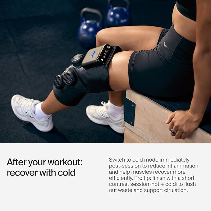 Hyperice X 2 Knee Advanced Heat and Cold Contrast Therapy - Pain and Inflammation Relief - Provides Increased Range of Motion - FSA/HSA Eligible