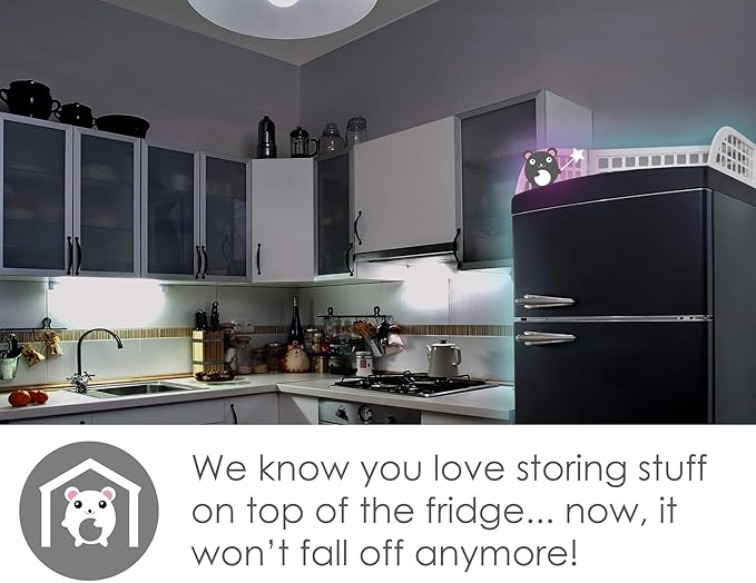 Haus Maus The Original Laundry Guard - Stop Laundry From Falling Behind Washer/Dryer - Invented by a US Mom - Made in NorthAmerica - Magnetic - Fits Most Front Loading Machines - Top of Fridge - White