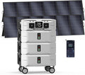 IEE SP5000 Solar Generator 5000W, 7680Wh Power Station with 2x500W Solar Panels, 5 AC Outlets(9000W Surge), 120V/240V Dual Voltage, LiFePO4 Battery for Home Backup Outdoors Camping RV Emergency