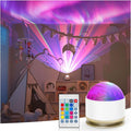 HUMIIEYE Northern Lights Projector, 13 Colors Aurora Night Light Projector for Bedroom, 3 Timers, Remote Galaxy Light Projector, Memory Function Dimmable Mood Lighting for Playroom Kids Teen Girl Gift