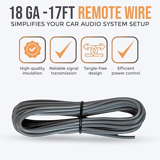 Elite Audio Premium Series Amp Kit Copper Clad Aluminum Wire, Triple-Shielded RCA Cables, High-Power Capacity, ANL Fuse Holder, Car Amplifier Install Kit (0 Gauge (5-Channel))