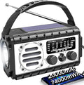 QAUYYW Emergency Radio, 20000mAh/74000mWh Weather Radio, Solar Hand Crank Radio with AM/FM/NOAA/SW Weather,Flashlight & Reading Lamp, SOS Alarm, Phone Charger for Indoor Outdoor Emergency