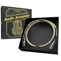 AA AUDIO ACCESSORY Gold Series Star Quad XLR Cables 1.5ft, Neutrik Connectors, 19AWG Microphone Cable, Kevlar-Reinforced Nylon Braided Handmade Mic Cable, 100% Coverage OFC Braid and Al-Foil Shielding