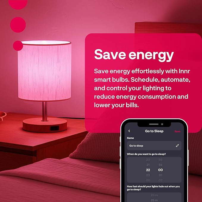 innr Zigbee A19 Smart Bulb, Works with Hue*, Alexa, SmartThings (Hub Required), White & Color, 40% More Brightness, E26 LED Color Changing Light Bulb, Dimmable, 1100 Lumen, 2-Pack