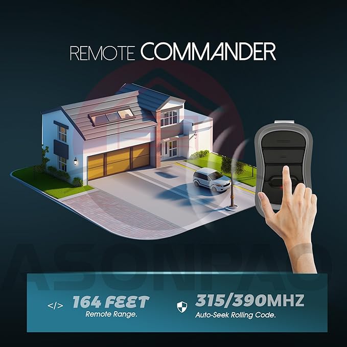 2 for Genie Garage Door Opener Remote G3T-R G3T-A G3T-BX Intellicode【10-Years-Warranty】