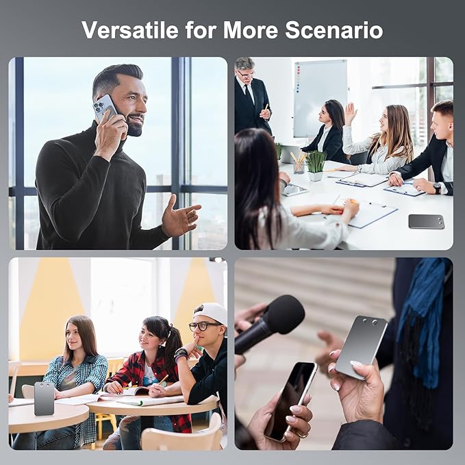 AI Voice Recorder,64GB Note Voice Recorder with Transcribe,Mind Mapping & AI Summary,Digital Voice Recorder with App,Audio Recorder for Lectures,Phone Calls,Meetings,Interviews Etc,Grey