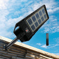 Locontifni 3000W Solar Street Light Outdoor with Motion Sensor & Remote, Super Bright Waterproof Dusk to Dawn LED Floodlight for Driveway, Yard, Parking Lot, Dual-Sided Solar Panel