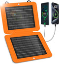 SOLUPUP Solar Panels, 10W Small Solar Charger with 5V USB-A and USB-C Fast Charging IPX5 Waterproof Foldable Portable Solar Panel for Camping, Hiking Compatible with iPhone, iPad, Power Banks