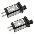 SIGANDG 12V 6W LED Transformer Replacement Class 2 Power LED Controller with 8 Modes Supply for Christmas String Light Inflatable Decorations IP44 Waterproof Low Voltage Transformer(2 Pcs)