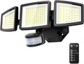 PURICH Upgraded LED Security Lights Motion Sensor Light Outdoor, 7000LM, 6500K, Waterproof, Flood Light Outdoor Motion Detector with Adjustable 3 Head, Hardwired Wall Light for Entryway, Yard, Garage