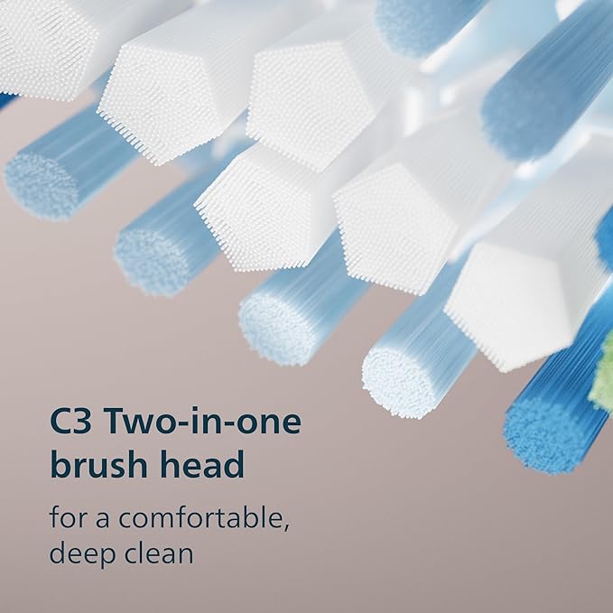 Philips Sonicare 5900 Series Electric Toothbrush - Next-Generation Sonicare Technology, Pressure Sensor, 6 Brushing Settings, SmarTimer, BrushPacer, 21-Day Runtime, White, Model HX7130/02