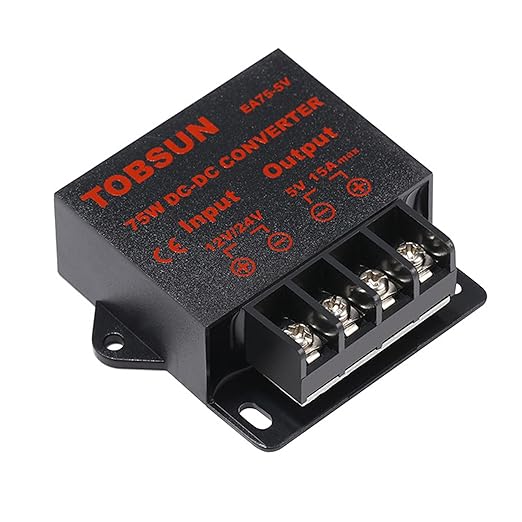 MGGi DC/DC 12V 24V to 5V 15A 75W Voltage Reducer Converter Regulator, Step Down Converter Regulator DC to DC Waterproof Power Supply Module Buck Transformer